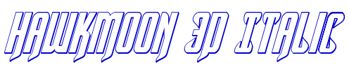Hawkmoon 3D Italic フォント